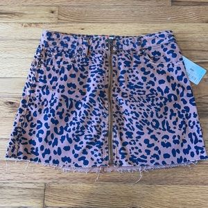Free people leopard skirt